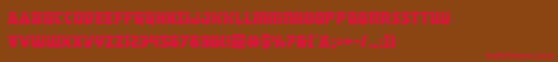masterbreakerlaser Font – Red Fonts on Brown Background