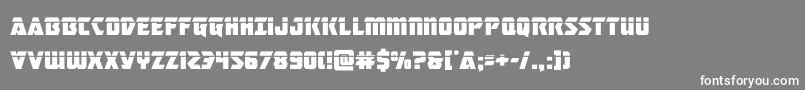 masterbreakerlaser Font – White Fonts on Gray Background