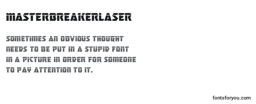 Обзор шрифта Masterbreakerlaser (133773)