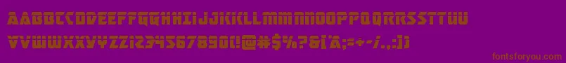masterbreakerlaser Font – Brown Fonts on Purple Background