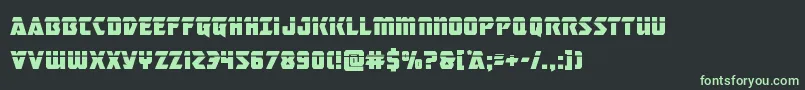 masterbreakerlaser Font – Green Fonts on Black Background