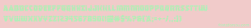 masterbreakerlaser Font – Green Fonts on Pink Background