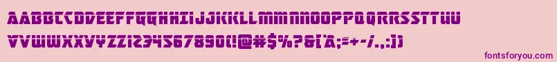 masterbreakerlaser Font – Purple Fonts on Pink Background