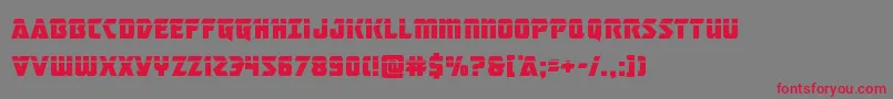 masterbreakerlaser Font – Red Fonts on Gray Background