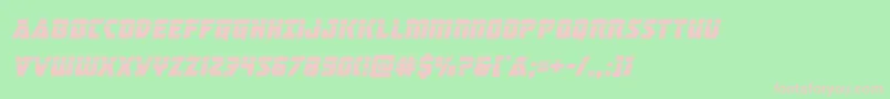 masterbreakerlaserital Font – Pink Fonts on Green Background