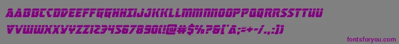 masterbreakerlaserital Font – Purple Fonts on Gray Background
