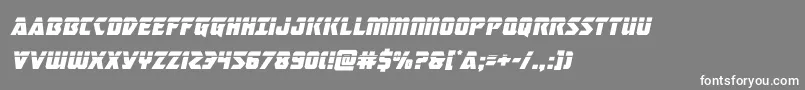 masterbreakerlaserital Font – White Fonts on Gray Background