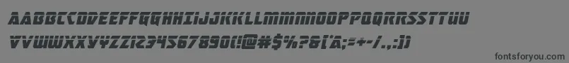 masterbreakerlaserital Font – Black Fonts on Gray Background
