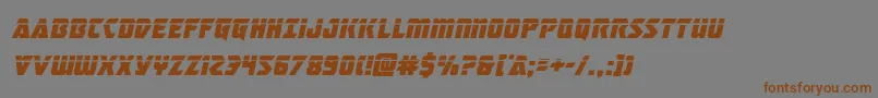 masterbreakerlaserital-Schriftart – Braune Schriften auf grauem Hintergrund