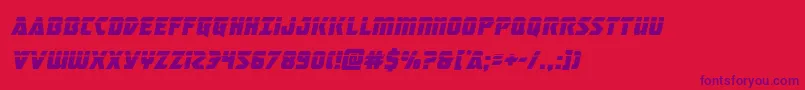 masterbreakerlaserital Font – Purple Fonts on Red Background