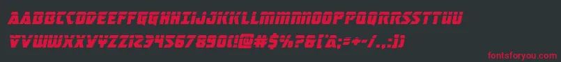 masterbreakerlaserital Font – Red Fonts on Black Background