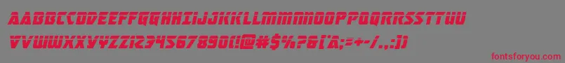 masterbreakerlaserital Font – Red Fonts on Gray Background