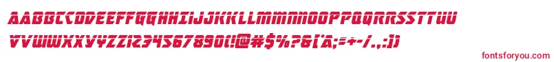 masterbreakerlaserital Font – Red Fonts on White Background