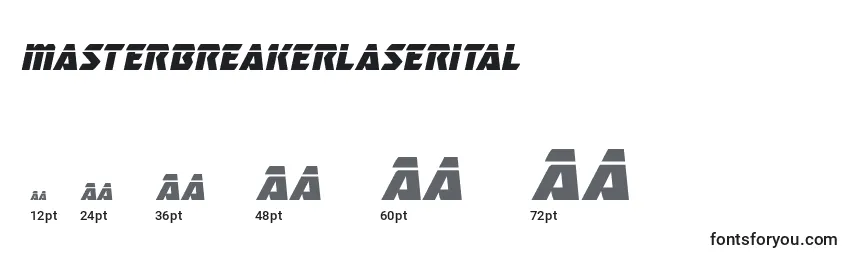 Masterbreakerlaserital (133776) Font Sizes