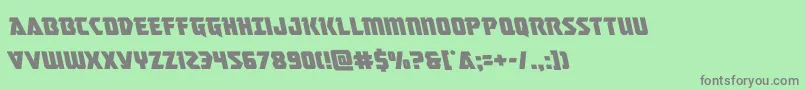 masterbreakerleft Font – Gray Fonts on Green Background