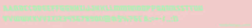 masterbreakerleft Font – Green Fonts on Pink Background