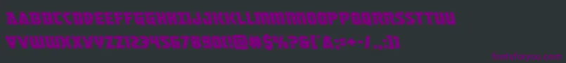 masterbreakerleft Font – Purple Fonts on Black Background