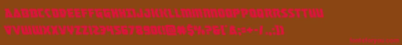 masterbreakerleft Font – Red Fonts on Brown Background