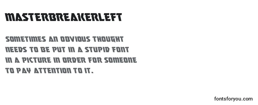 Masterbreakerleft (133777) Font