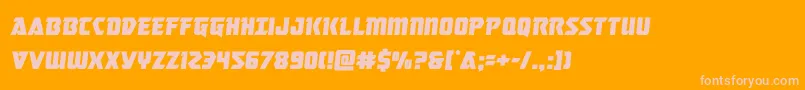 masterbreakersemital Font – Pink Fonts on Orange Background