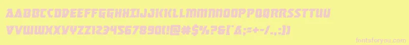 masterbreakersemital Font – Pink Fonts on Yellow Background