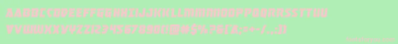 masterbreakersemital Font – Pink Fonts on Green Background