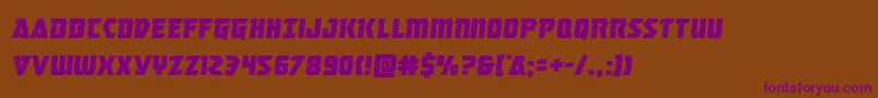 masterbreakersemital Font – Purple Fonts on Brown Background