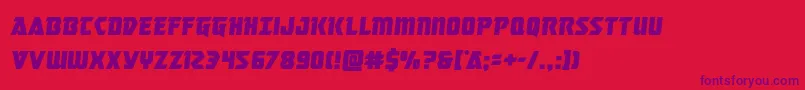 masterbreakersemital Font – Purple Fonts on Red Background