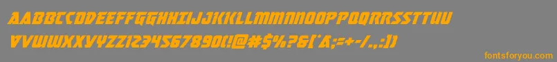 masterbreakersuperital Font – Orange Fonts on Gray Background