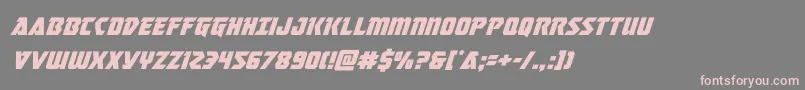 masterbreakersuperital Font – Pink Fonts on Gray Background