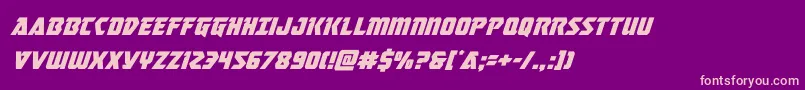masterbreakersuperital Font – Pink Fonts on Purple Background