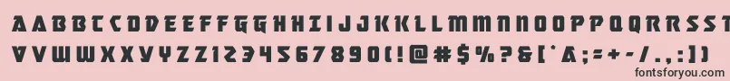 masterbreakertitle Font – Black Fonts on Pink Background
