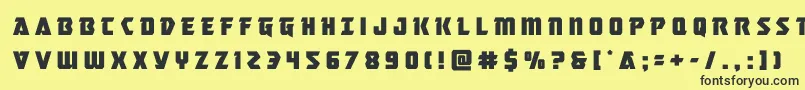 masterbreakertitle Font – Black Fonts on Yellow Background