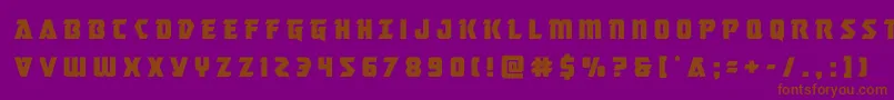 masterbreakertitle Font – Brown Fonts on Purple Background