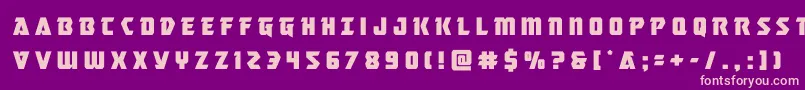 masterbreakertitle Font – Pink Fonts on Purple Background