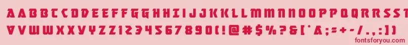 masterbreakertitle Font – Red Fonts on Pink Background