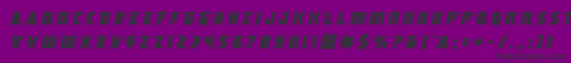 masterbreakertitleital Font – Black Fonts on Purple Background