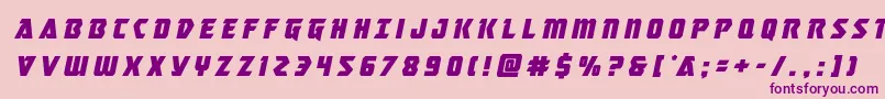 masterbreakertitleital Font – Purple Fonts on Pink Background