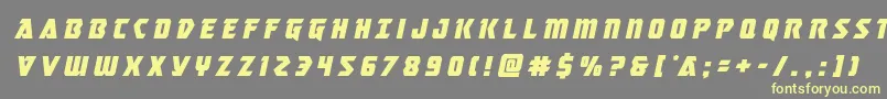 masterbreakertitleital Font – Yellow Fonts on Gray Background