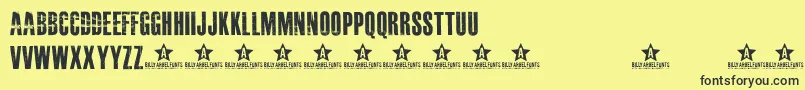 MASTERPLAN    Font – Black Fonts on Yellow Background