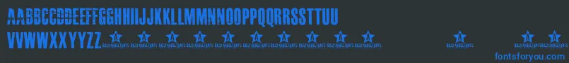 MASTERPLAN    Font – Blue Fonts on Black Background