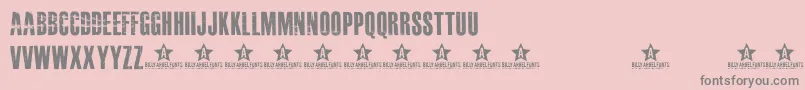 Czcionka MASTERPLAN    – szare czcionki na różowym tle