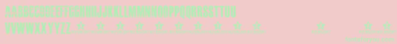 MASTERPLAN   -Schriftart – Grüne Schriften auf rosa Hintergrund