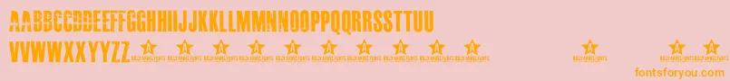 MASTERPLAN    Font – Orange Fonts on Pink Background