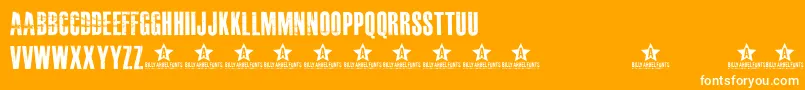 MASTERPLAN    Font – White Fonts on Orange Background
