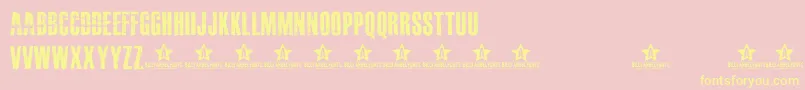 MASTERPLAN    Font – Yellow Fonts on Pink Background