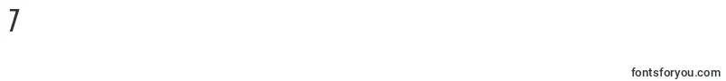 MASTOD  -Schriftart – Schriften für die Ziffer 7