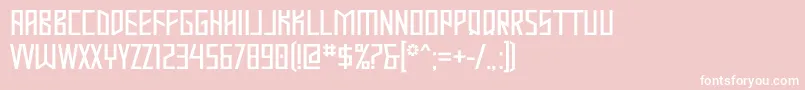 MASTOD   Font – White Fonts on Pink Background