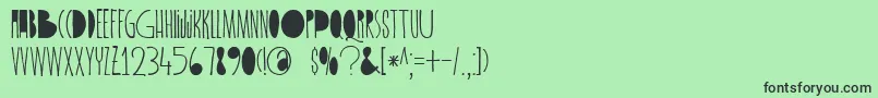 DkSpiderlegsBlackened Font – Black Fonts on Green Background