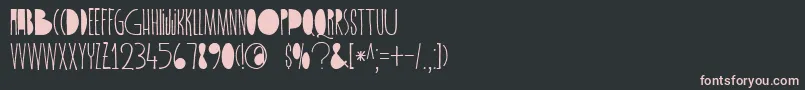 Шрифт DkSpiderlegsBlackened – розовые шрифты на чёрном фоне